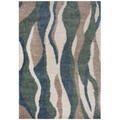 Covor Stream Blue/Green, Flair Rugs, 160x230 cm, polipropilena, albastru/verde