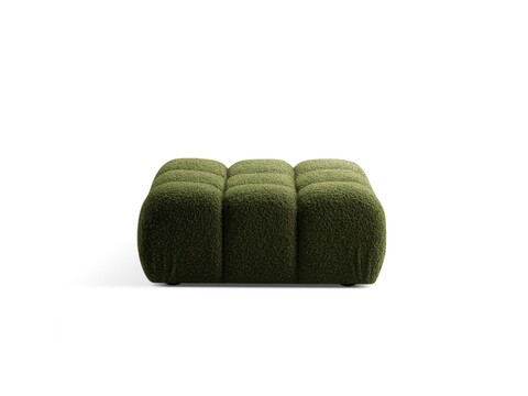 Taburet, Bellis-213, Micadoni Home, 94x94x43 cm, tesatura boucle, verde