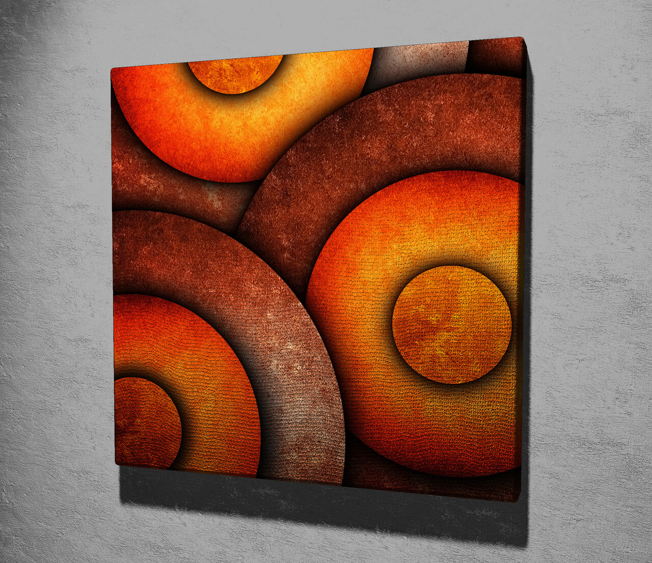 Tablou decorativ, KC061, Canvas, Dimensiune: 45 x 45 cm, Multicolor