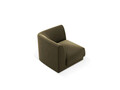 Modul canapea colt 1 loc, Miley, Micadoni Home, BL, 85x85x74 cm, catifea, verde