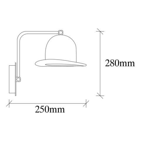 Aplica de perete, Fotr Sivani - MR-324, Alby, 19 x 25 x 28 cm, 1 x E27, 40W, negru