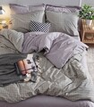 Lenjerie de pat dubla King Quilt (BL) Monte - Grey, Mijolnir, 3 piese, 240x220 cm, bumbac ranforce, multicolor