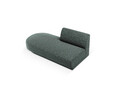 Modul canapea stanga 2 locuri, Miley, Micadoni Home, BL, 158x85x74 cm, poliester chenille, albastru petrol