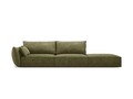 Canapea 4 locuri cotiera dreapta, Kaelle, Micadoni Home, BL, 264x110x85 cm, poliester chenille, verde