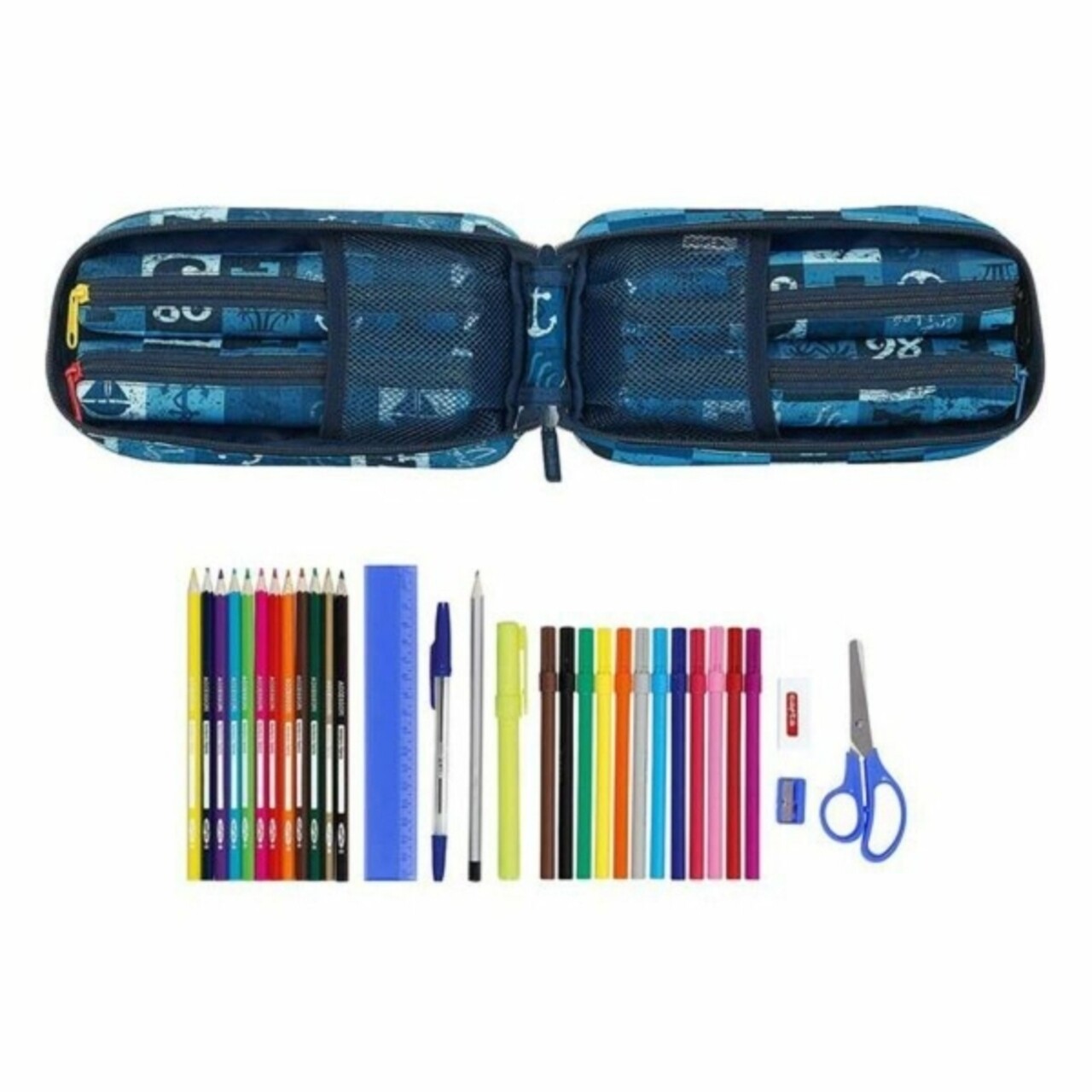 Set Penar Si Carioci 33 Piese, Safta, Blue Vibes, Poliester, Multicolor