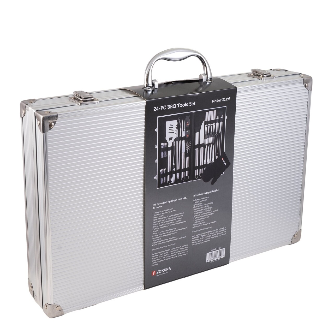 Set 24 Piese Pentru Gratar, Zokura, Inox