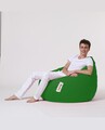 Fotoliu puf, Bean Bag, Ferndale Premium XXL, 115 x 130 cm, poliester impermeabil, verde