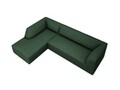 Coltar stanga 4 locuri, Ruby, Micadoni Home, BL, 273x180x69 cm, poliester, verde