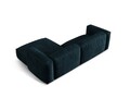 Coltar modular dreapta 2 locuri, Martina-120, Micadoni Home, 283x176x75 cm, catifea, petrol inchis