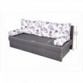 Canapea extensibila Alfi Grey 192x80x77 cm cu lada de depozitare, Magnolia