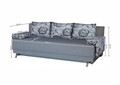 Canapea Extensibila Roma Grey Flower 205x90x86 cm, cu lada de depozitare