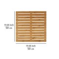 Covor pentru baie, Wenko, Duckboard Indoor & Outdoor, 50 x 50 x 2.5 cm, bambus, natur