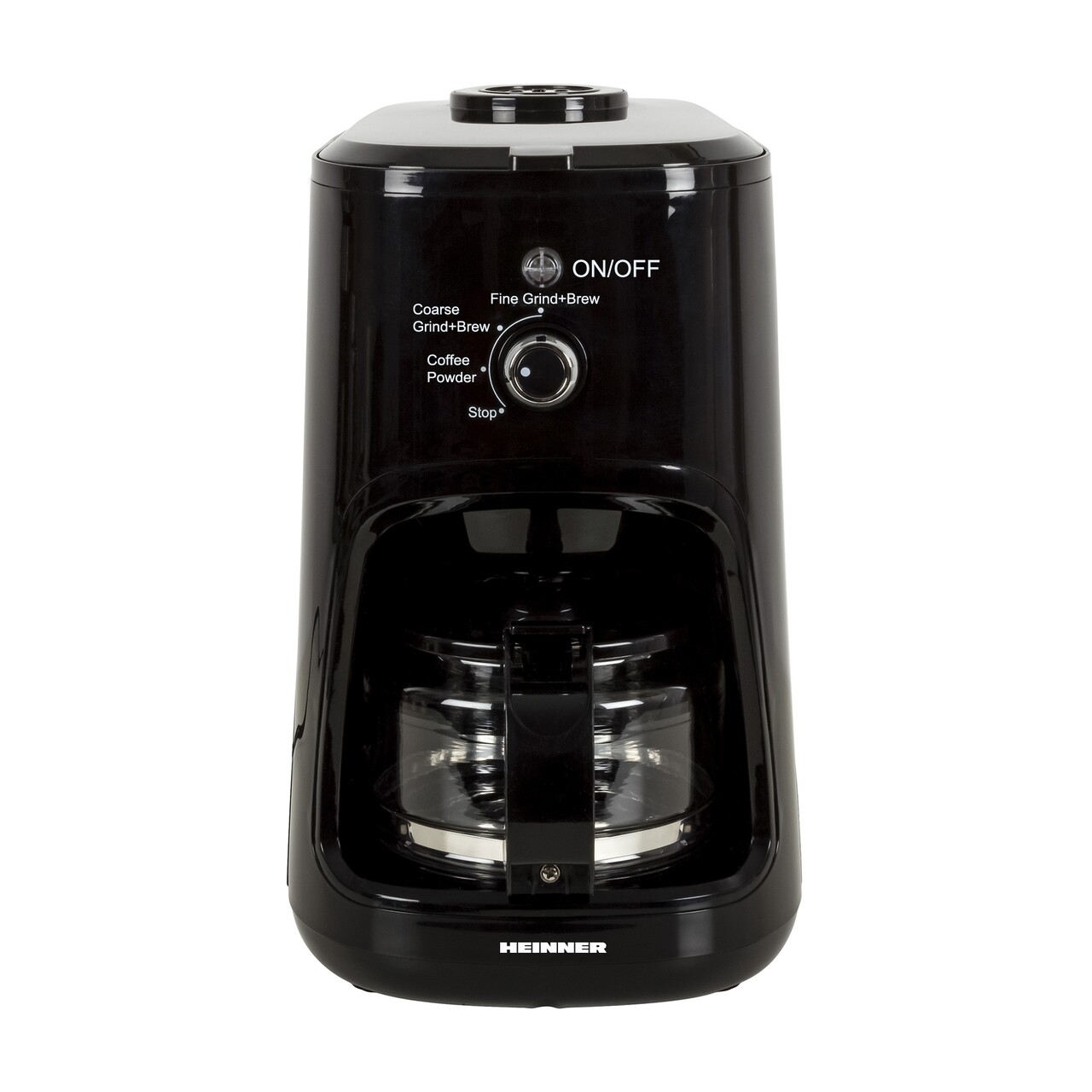 Cafetiera cu rasnita, Heinner, 900 W, 600 ml, negru - 2 | YEO