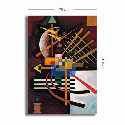 Tablou decorativ, 70100KANDINSKY004, Canvas , Lemn, Multicolor