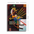 Tablou decorativ, 70100KANDINSKY004, Canvas, Lemn, Multicolor