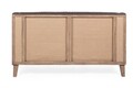 Canapea 2 locuri Raymond, Bizzotto, 140x85x85 cm, lemn de frasin/piele ecologica, maro