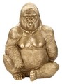 Statueta decorativa, Gorilla, Mauro Ferretti, 64 x 53 x 82 cm, polirasina, auriu