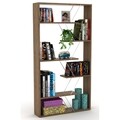 Biblioteca Rafevi Tars, 84 x 24 x 157 cm, PAL/metal, walnut/chrome