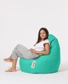 Fotoliu puf, Bean Bag, Ferndale Drop L, 80 x 80 cm, poliester impermeabil, turcoaz