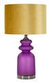 Lampa de masa Milva, Mauro Ferretti, 1 x E27, 40W, 32.5x57.5 cm, sticla/fier/catifea, verde/gri