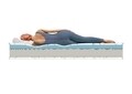 Saltea Lavanda Therapy PLUS, 14+6 Memory Arctic Gel 120 x 200 cm, H 23 cm