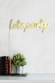 Decoratiune luminoasa LED, Lets Party, Benzi flexibile de neon, DC 12 V, Galben