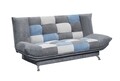 Canapea extensibila, Visby, Denim Grey, 88 x 90 x 193 cm