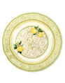 Set 2 farfurii pentru desert / aperitiv Limoni, Brandani, 20 cm, portelan New Bone China