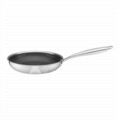 Tigaie cu acoperire Non Stick, Qualum Ceramic Futuro, Ambition, 24 cm, inox/ceramica, negru/argintiu