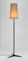 Lampadar Assam, Bizzotto, D26x166 cm, 1 x E27, 40W, metal/bumbac/in, negru/bej