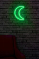 Decoratiune luminoasa LED, Crescent, Benzi flexibile de neon, DC 12 V, Verde