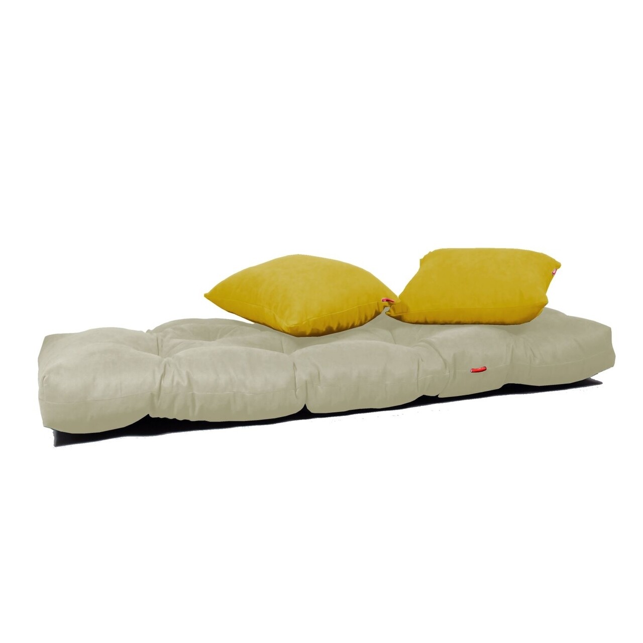 Canapea Extensibila Gauge Concept, Cream Yellow, 2 Locuri, 190x70 Cm, Fier/poliester