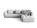 Coltar modular dreapta 4 locuri, Bloom-86, Micadoni Home, 316x310x95 cm, tesatura structurata, argintiu