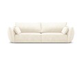 Canapea 3 locuri, Kaelle, Micadoni Home, BL, 208x100x85 cm, poliester chenille, bej deschis