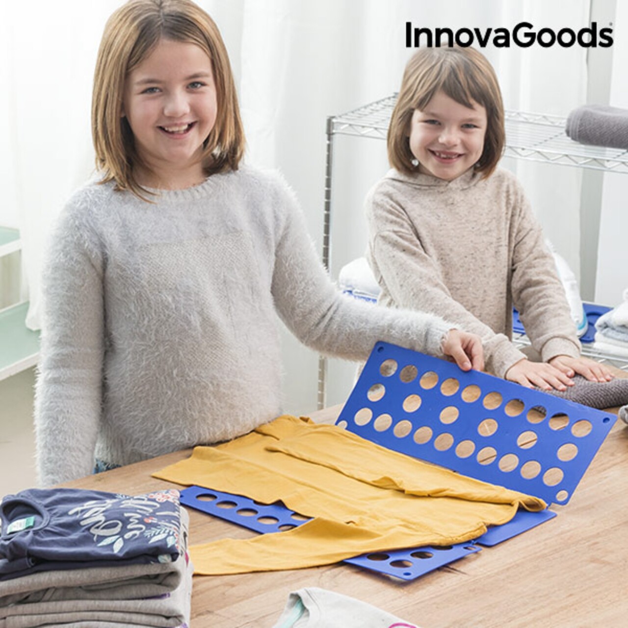 haine pentru copii de 10 ani fete Impaturitor de haine pentru copii InnovaGoods, 40x16x1 cm