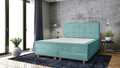 Pat matrimonial, Stockholm, Dots E, 180x200 cm, saltea tip Pocket, topper memory, Mint