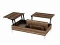 Masuta de cafea Esinti Walnut, Furny Home, 121x69,2x28 cm, aluna