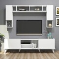 Comoda TV, Mezza, Elegante 1326, Alb