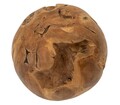 Sculptura decorativa Ball, Mauro Ferretti, 30x30x30 cm, tec reciclat, lucrat manual, model unicat, maro