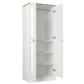 Dulap pentru haine Ravenna 2 Kapili White, Talon, 70 x 47.2 x 194 cm, alb/auriu