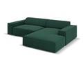 Coltar modular dreapta 3 locuri, Jodie, Micadoni Home, BL, 224x166x70 cm, poliester, verde