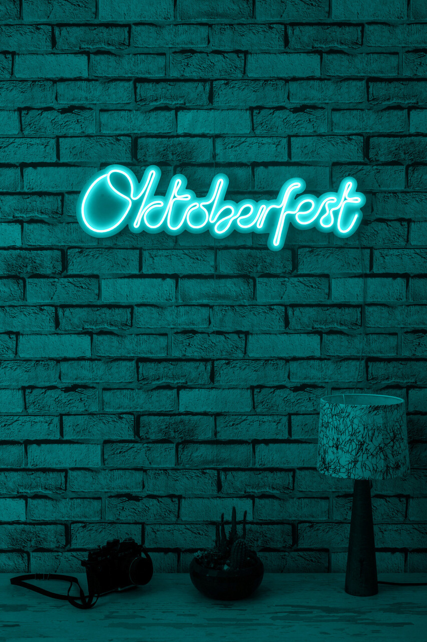 Decoratiune luminoasa LED, Oktoberfest, Benzi flexibile de neon, DC 12 V, Albastru - 1 | YEO