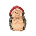 Decoratiune  Hedgehog w Mushroom Hat v1, Excellent Houseware, 8.5x7.7x12.8 cm, teracota, multicolor