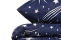 Lenjerie de pat pentru o persoana, EnLora Home, Halley - Dark Blue, 2 piese, amestec bumbac, multicolor