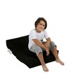 Set fotoliu si taburet pentru copii, Bean Bag, Ferndale, 65x50x40 cm, poliester impermeabil, negru