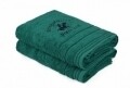 Set 2 prosoape de baie, Beverly Hills Polo Club, 70x140 cm, 100% bumbac, verde