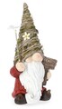 Decoratiune luminoasa de gradina cu incarcare solara LED Hansel Gnome, Bizzotto, 29.5x19.5x54 cm, magneziu, multicolor