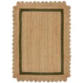 Covor Grace Natural/Green, Flair Rugs, 120x170 cm, iuta, natural/verde