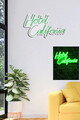 Decoratiune luminoasa LED, Hotel California, Benzi flexibile de neon, DC 12 V, Verde