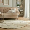 Covor Gigi, Flair Rugs, D160 cm, lana, natural